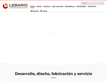 Tablet Screenshot of lebario.com